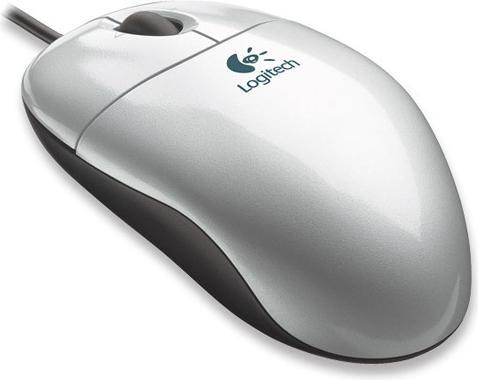 Actual product image Logitech Pilot Optical Mouse, silver, USB/PS/2, 1000dpi (Cable)