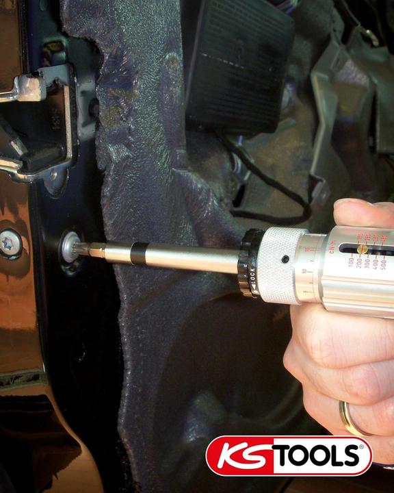 Produktbild KS Tools 1/4" ESD-Drehmomentschraubendreher Mikrometerskala, Skale (mech.), 40-300 cNm (1/4", 40 - 300 Nm)