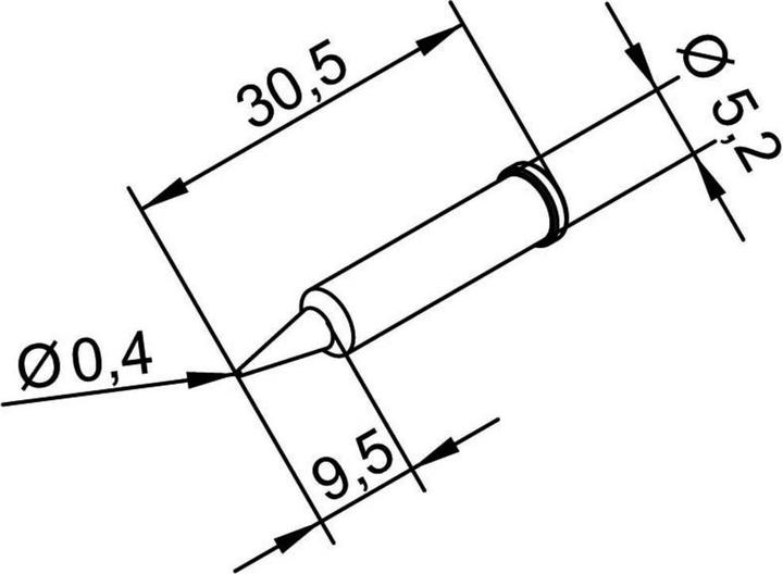 Produktbild Lötspitze 0,4mm bleistiftspitz (Ersatzteil)