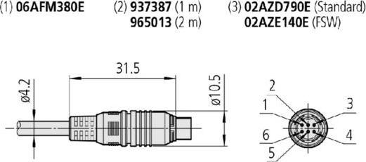 Image du produit Mitutoyo Câble de connexion 2 m 965013