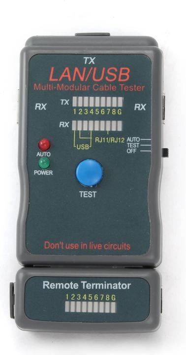 Actual product image Gembird Cablexpert NCT-2 Network Cable Tester