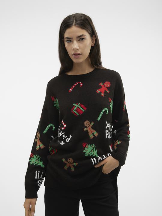 Produktbild Vero Moda VMXMASPARTY LS H/L O-NECK PULL. XMAS EXC Strickpullover (XS)
