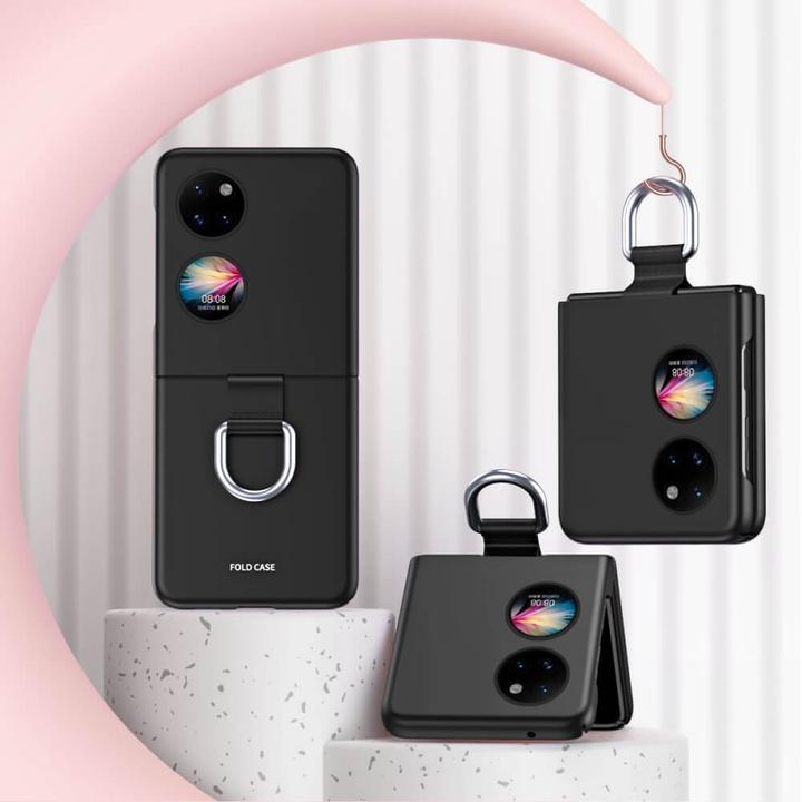Produktbild Cover-Discount Huawei P50 Pocket - Schutzhülle mit Anhänger schwarz (Huawei P50 Pocket)