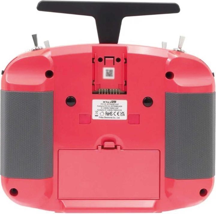Actual product image FrSky X14RS Sender 2,4Ghz Pink mit Akku, ohne Ständerhalter, mit EVA-Bag