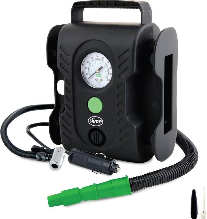 Image du produit Slime 40066 Compresseur Compresseur de pneus polyvalent 7 bar 12 V Adaptateur pour le fonctionnement du (7 bar, 0 l)