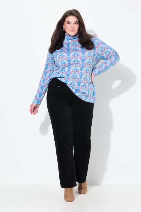 Produktbild Ulla Popken Samthose Mony, konisches Bein, Komfortbund, Stretch (42)