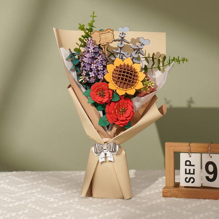 Actual product image Robotime Bouquet