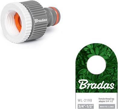 Bradas Adattatore rubinetto WHITE LINE 34 12 (Adattatore per rubinetto, 101.60 mm)