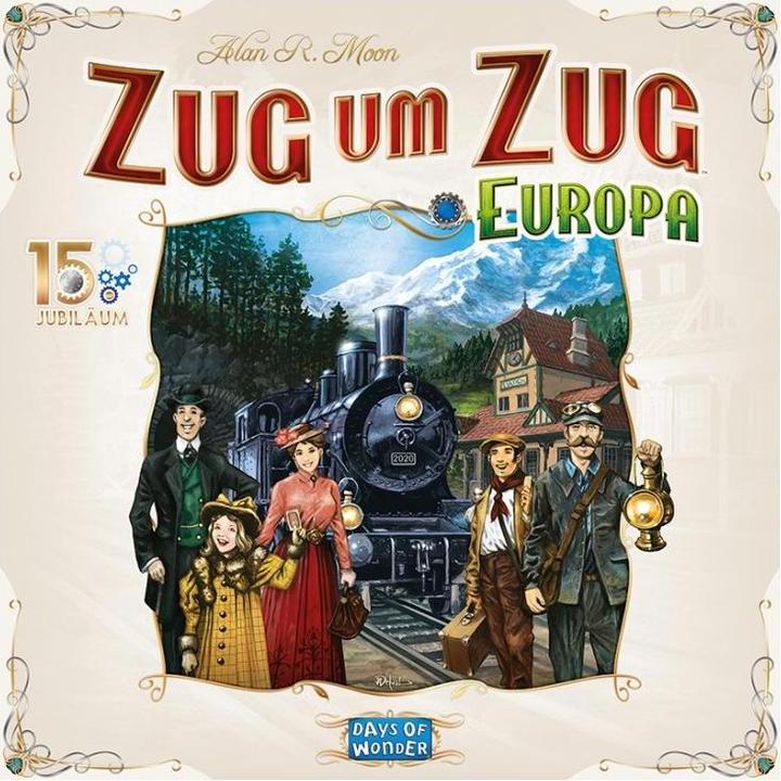 Immagine prodotto Days of Wonder DOWD0022 - Europa (edizione 15 anni) - Ticket to Ride, da 8 anni (edizione DE) (Tedesco)