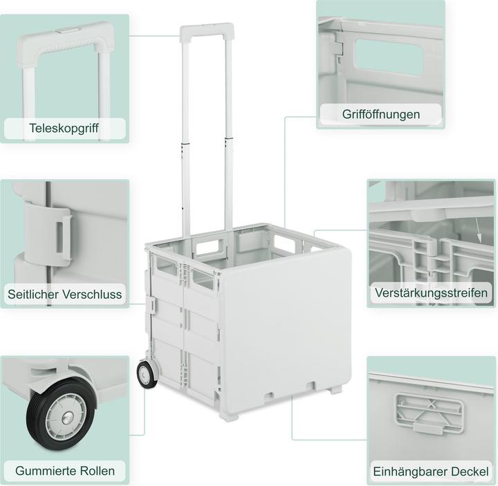 Produktbild Relaxdays Einkaufstrolley