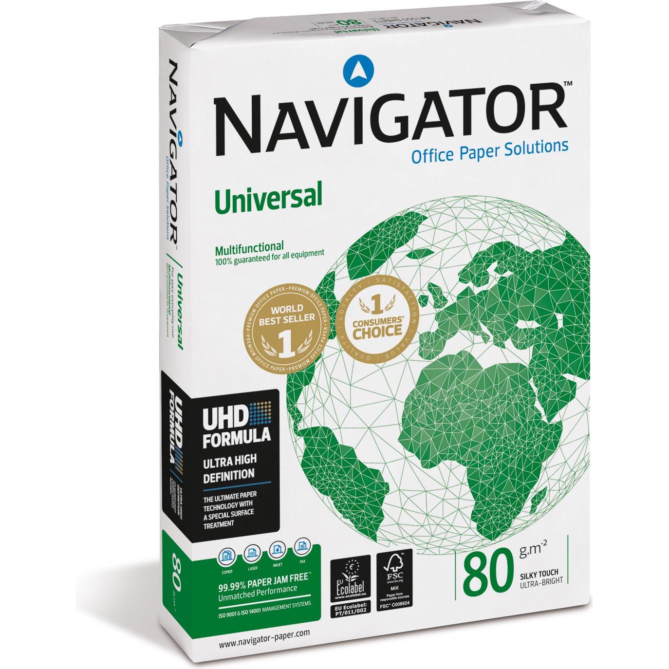 4x Navigator, Kopierpapier, Universal (80 g/m², 500 x, A3)