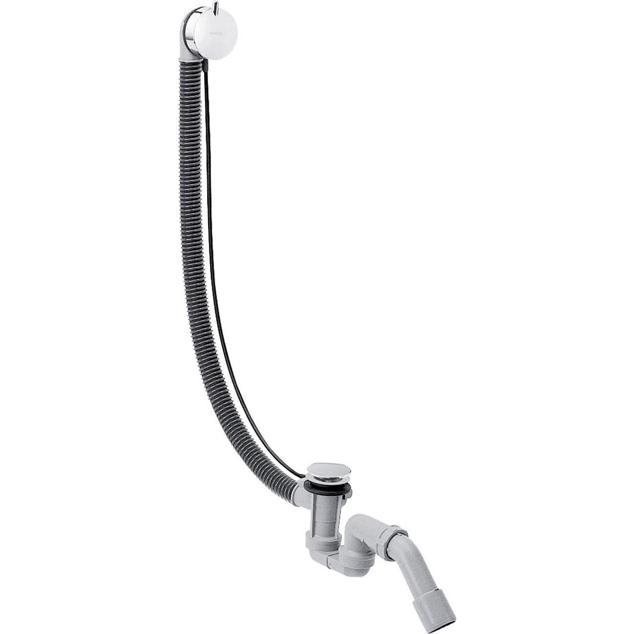 hansgrohe, Siphon, Ab-/Überlaufgarnitur AXOR FLEXAPLUS S mit Fertigset, für Sonderwannen chrom (Überlaufgarnitur)