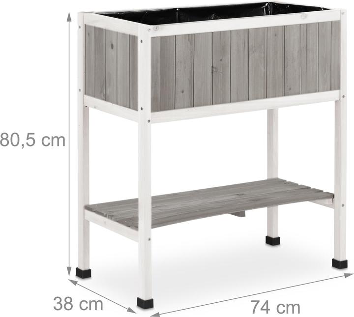 Actual product image Relaxdays Raised Planter