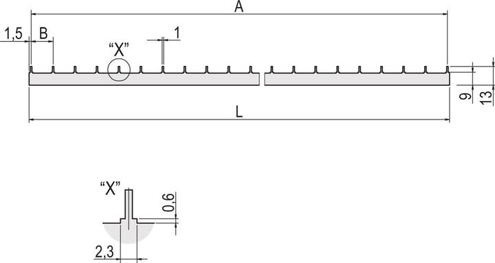 Actual product image Schroff Busbar