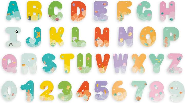 Janod Badebuchstaben und Zahlen