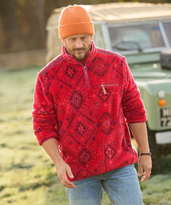 Produktbild Joe Browns Bold Aztec Print 1/4 Zip Fleece (XXL)