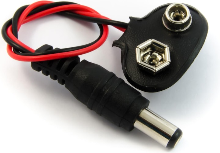 Purecrea Arduino 9V-Batterien Stecker mit DC-Stecker 5.5mm / 2.1mm