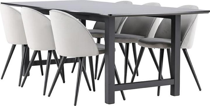 Produktbild Ebuy24 Essgruppe Oslo schwarz (MDF)
