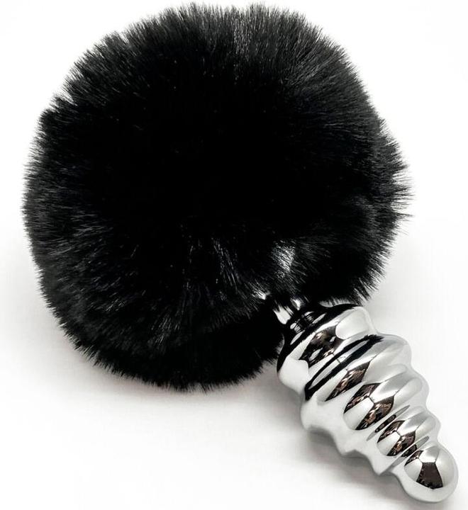 Produktbild Alive Anal-Vergnügens-Spiral-Metall-Fluffy-Schwarz Grösse L