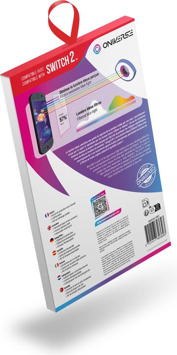 Actual product image Oniverse Switch 2™ Schutzfolie mit Blaulichtfilter - Gaming-Zubehör (Switch)