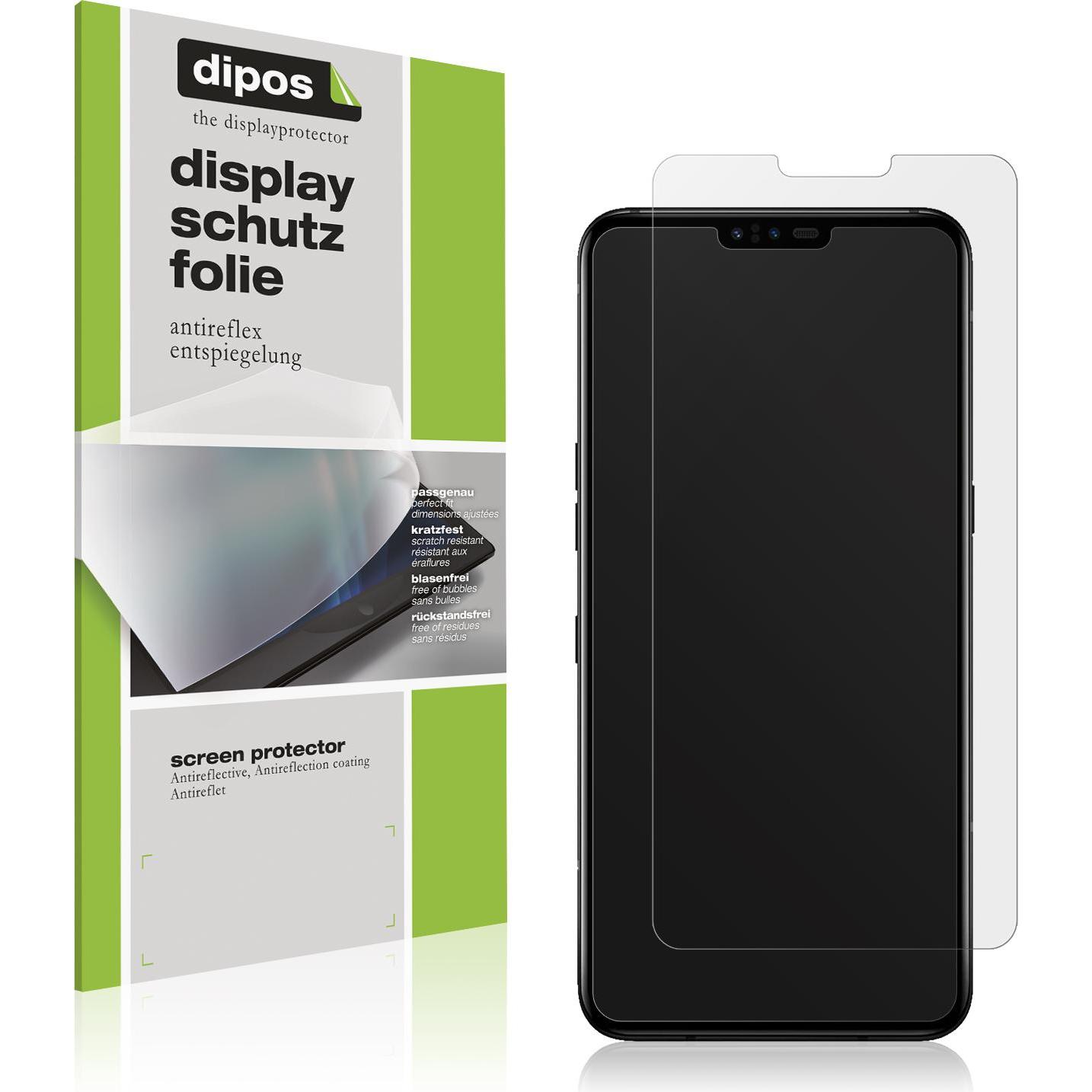 Dipos Displayschutzfolie Antireflex (1 Stück, LG V50 ThinQ), Smartphone Schutzfolie, Transparent