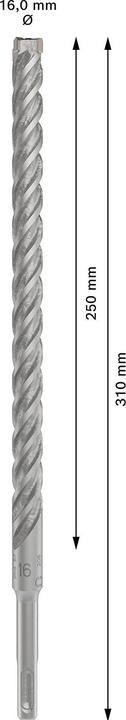 Produktbild Bosch Zubehör PRO SDS plus-5X Hammerbohrer, 16 x 250 x 310 mm (16 Millimeter)