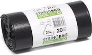 Actual product image Quickbag Bin liners with sealing tape String bag, recycled PE, 35 litres, roll of 20 pcs (20 x, 35 l)