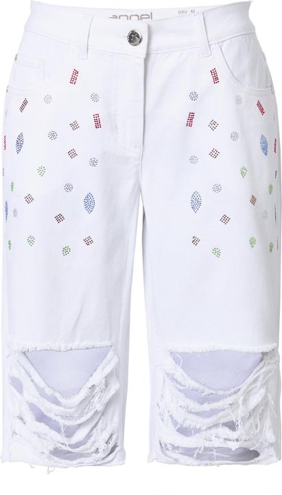 Produktbild Angel of Style Jeans-Bermuda Berry, gerade Passform, Glitzersteinchen (54)