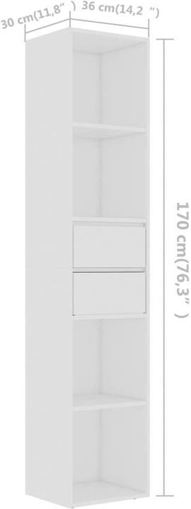 Immagine prodotto vidaXL Heinrick (36 x 30 x 171 cm)