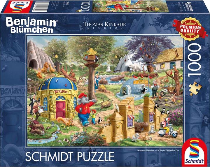 Produktbild Schmidt Spiele Benjamin Blümchen Ein Tag im Neustädter Zoo 1000 Teile (1000 Teile)