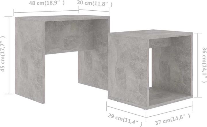 Immagine prodotto vidaXL Couchtisch (48 x 30 x 45 cm)