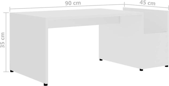 Image du produit vidaXL Couchtisch (90 x 35 x 45 cm)