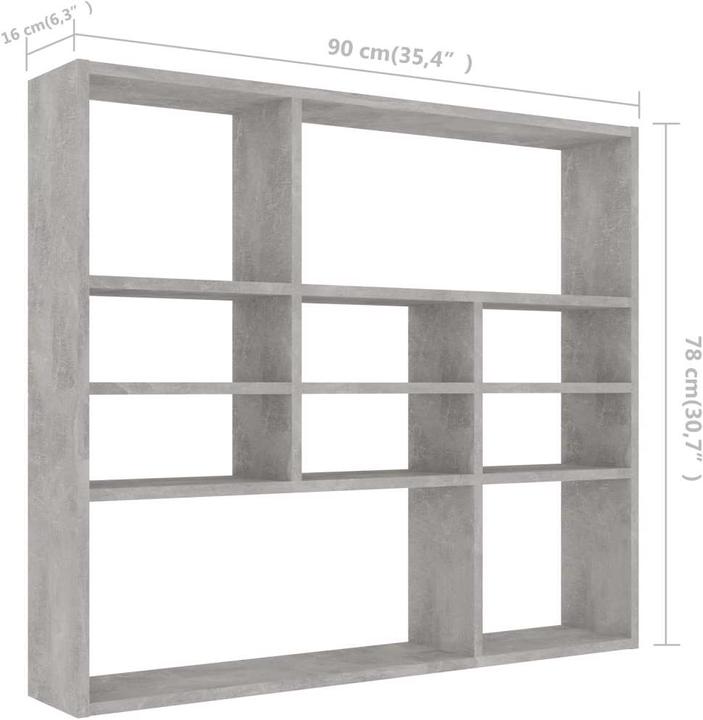 Immagine prodotto vidaXL Wandregal (90 x 16 x 78 cm)