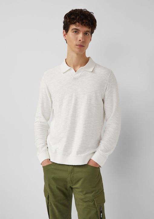 Produktbild s.Oliver Strickpullover Baumwoll-Strickpullover mit Polokragen (M)