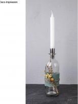 Produktbild Rayher Metall Flaschenkerzenhalter für Stabkerzen silber