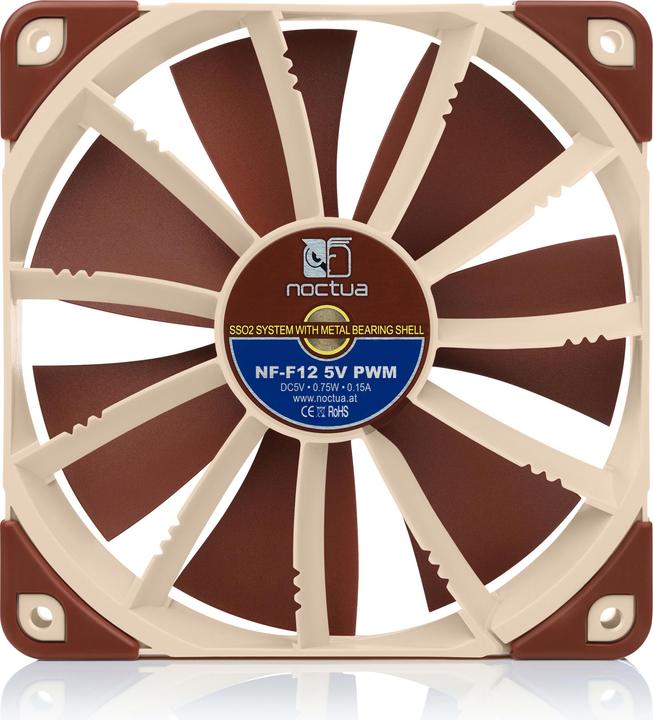 Produktbild Noctua NF-F12 5V PWM fan (120 mm, 1 x)