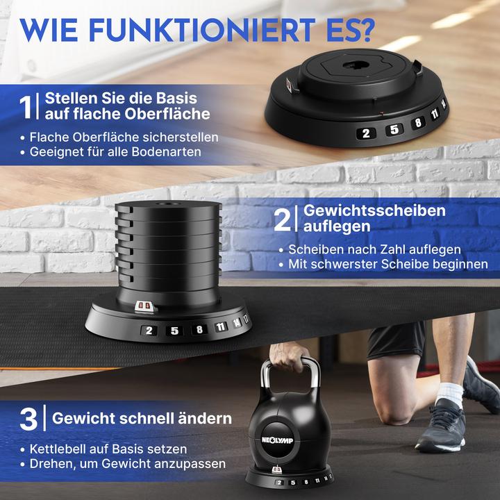 Image du produit Neolymp Kettlebell Set 2-20 kg