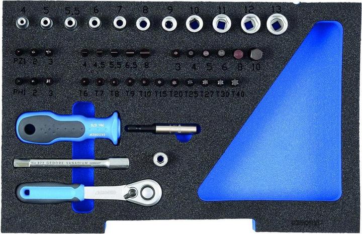 Actual product image Gedore 1100 CT1-20 Socket set 1/4" in 1/2 L-BOXX 136 module