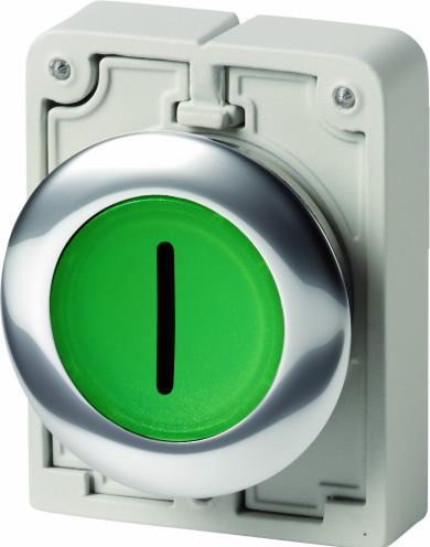 Produktbild Eaton Illumin pushbut act 30mm flat green "I"