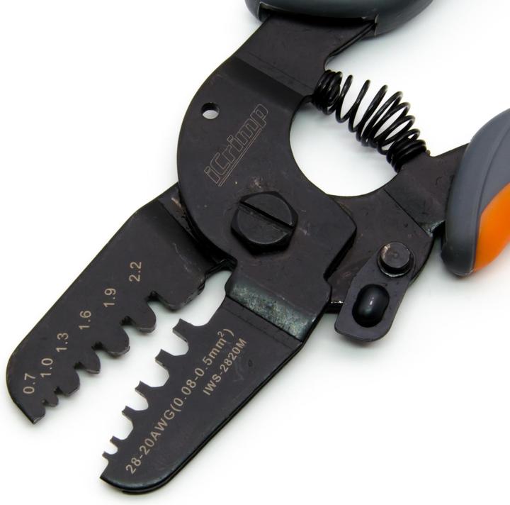 Actual product image Iwiss Crimping Pliers 2820M 0.08-0.5mm²