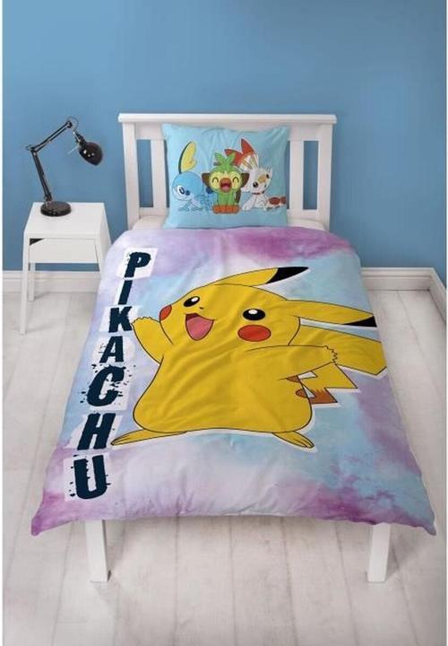 Produktbild Lyo Pokémon - Parure de lit en microfibre Pikachu II (200x140cm 63x63cm) (140 x 200 cm, 63 x 63 cm)