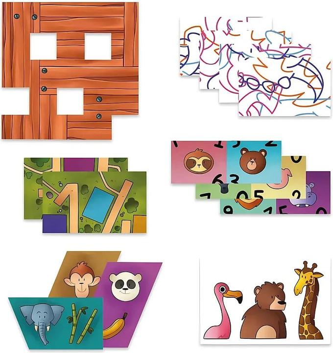 Actual product image Clementoni Galileo Escape Game Junior Escape from the zoo (German, 1 - 4 Players)