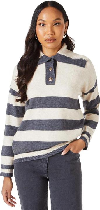 Immagine prodotto Debenhams Top in Maglione Strisce Colletto Aperto Donna (L)