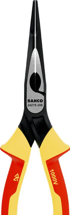 Produktbild Bahco ERGO Flachrundzangen mit isolierten Zwei-Komponenten-Griffen und um 45° abgewinkelter Spitze, phos (200 mm)
