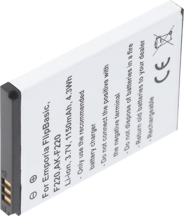 Produktbild AccuCell Akku AK-F220 für Emporia F210, F220, Flip basic, Emporia FLIPbasic