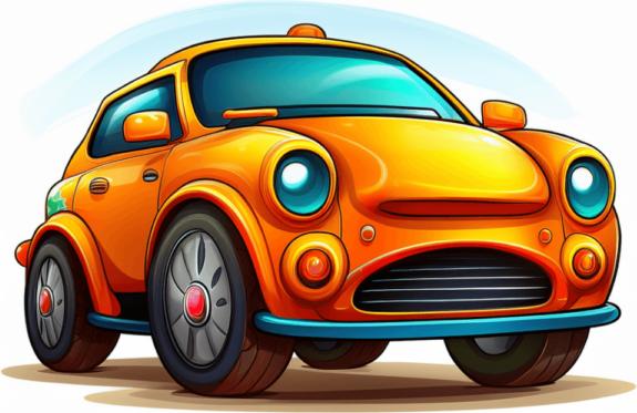 Produktbild Bügelbilder Bügelbild Comic Auto 3