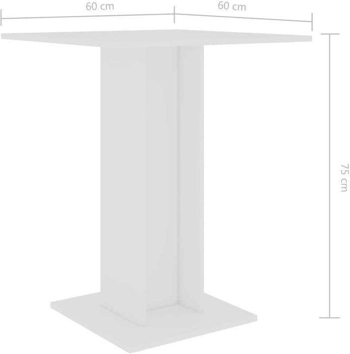 Image du produit vidaXL Bistrotisch (60 x 60 x 75 cm)
