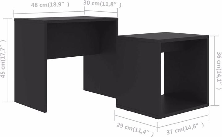 Immagine prodotto vidaXL Couchtisch (48 x 30 x 45 cm)