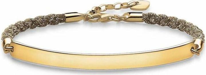 Produktbild Thomas Sabo Armband Schwarzes Mokuba (19.50 cm, Kunststoff, Silber)