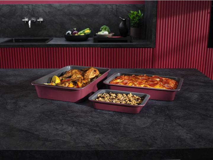 Produktbild AEG A9OOECTS Easy2Clean BakePro Backform 3er Set (27.50 cm)